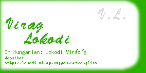 virag lokodi business card